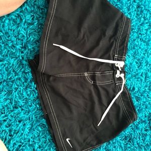 Nike swim shorts with attached briefs